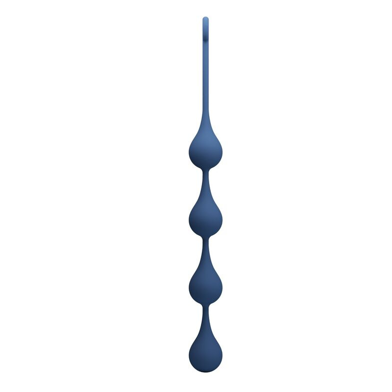 Mr play - blue silicone anal beads size xl 52.5 cm 4