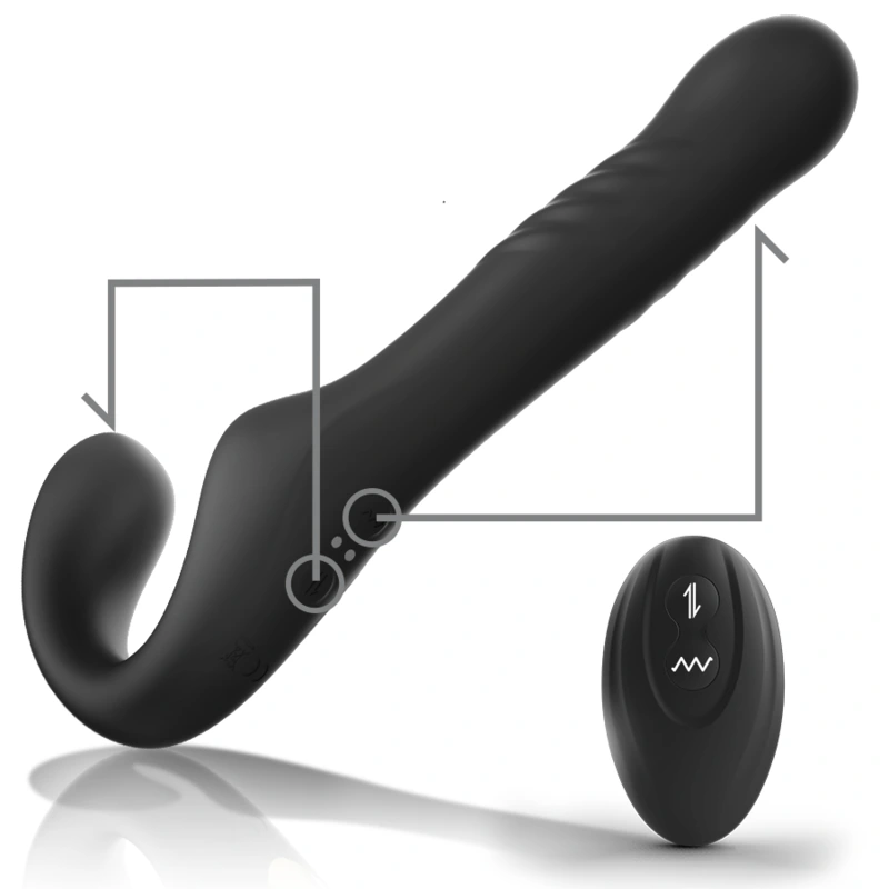 Ibiza - remote control strapless vibrator up & down 2