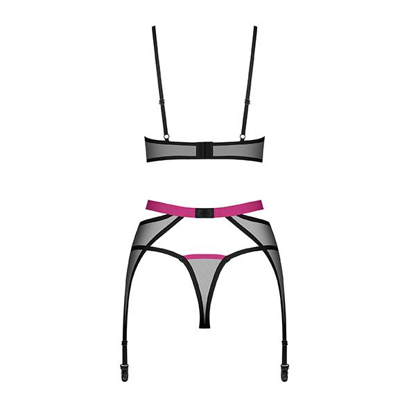 Obsessive - Novenes 3-Piece Set Black Xs/S