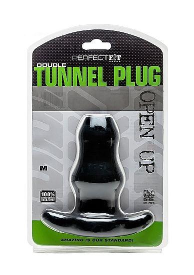 Perfect Fit Double Tunnel Plug - Medium - Black