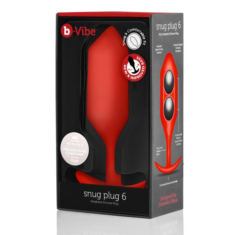 B-Vibe - Snug Plug 6 Red 2