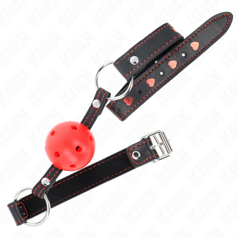 Kink - Hollow Hard Red Ball Gag Model 2 65 X 2.5 Cm 1