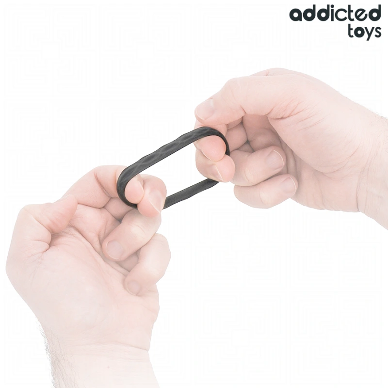 Addicted toys - textured cock ring set 4 sizes 6