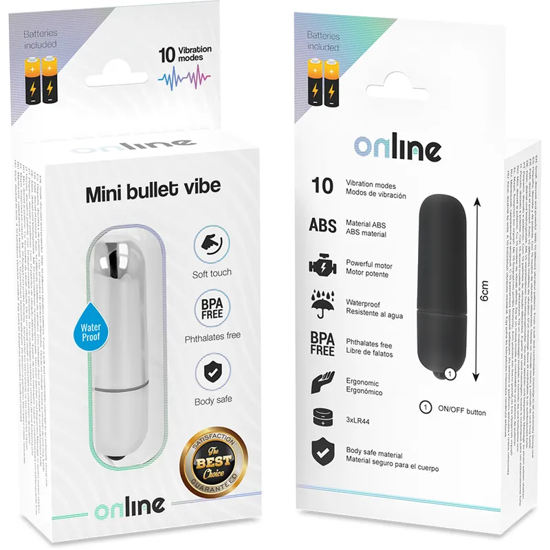 Online Mini Bullet Vibe - Silver 3
