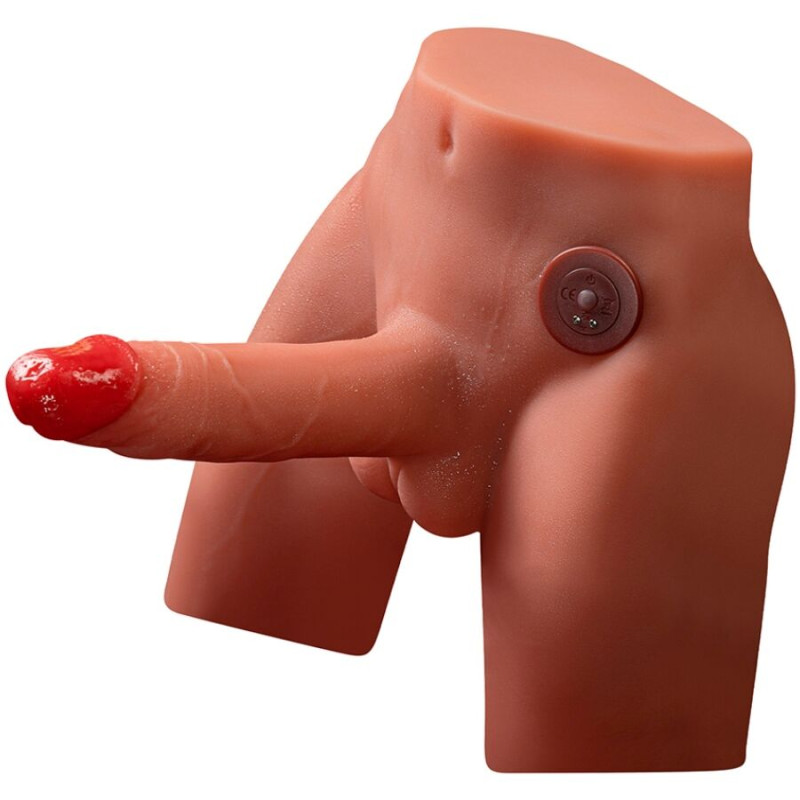 Xise - jason realistic dildo masturbator with thrusting and vibration 17 cm 4