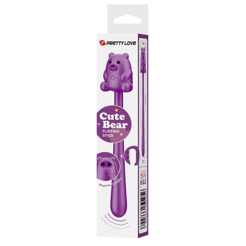 Pretty love - cute bear flirting stick rechargeable vibrator 1