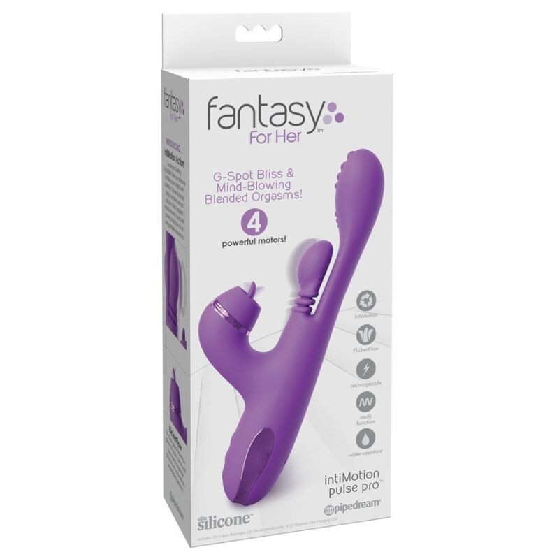 Fantasy for her - intimotion pulse pro vibe rabbit vibrator purple 7