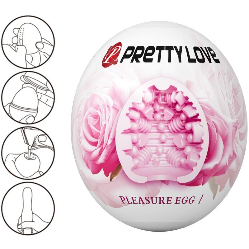 Pretty love - male masturbator egg pink 1