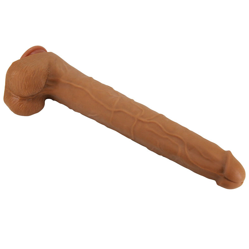 Pretty love - viggo realistic soft-touch skin-sliding dildo 36,5 cm brown 7