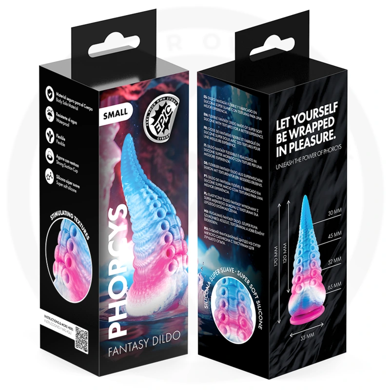 Epic - phorcys blue tentacle dildo small size 9