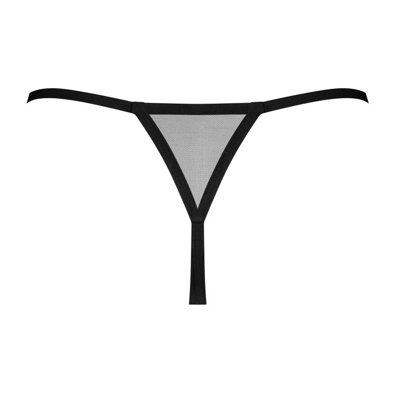 Obsessive - Novenes Crotchless Thong Black Xs/S