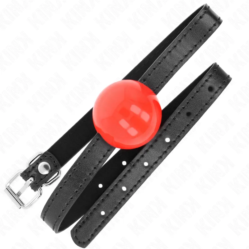 Kink - Red Single Solid Ball 4 Cm Gag 65 X 1.5 Cm