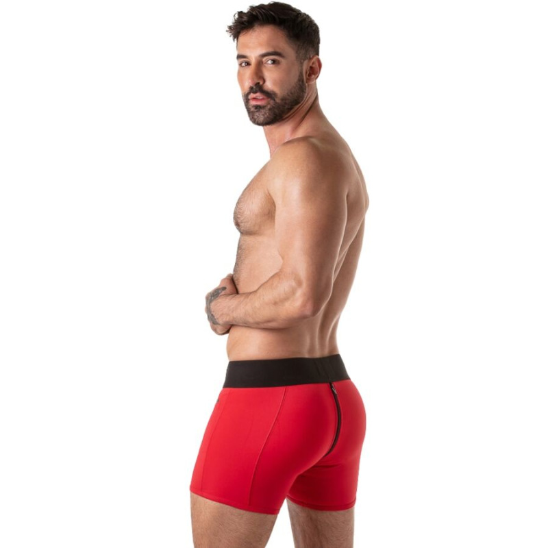 Locker gear - wide waistband trunk red s 2