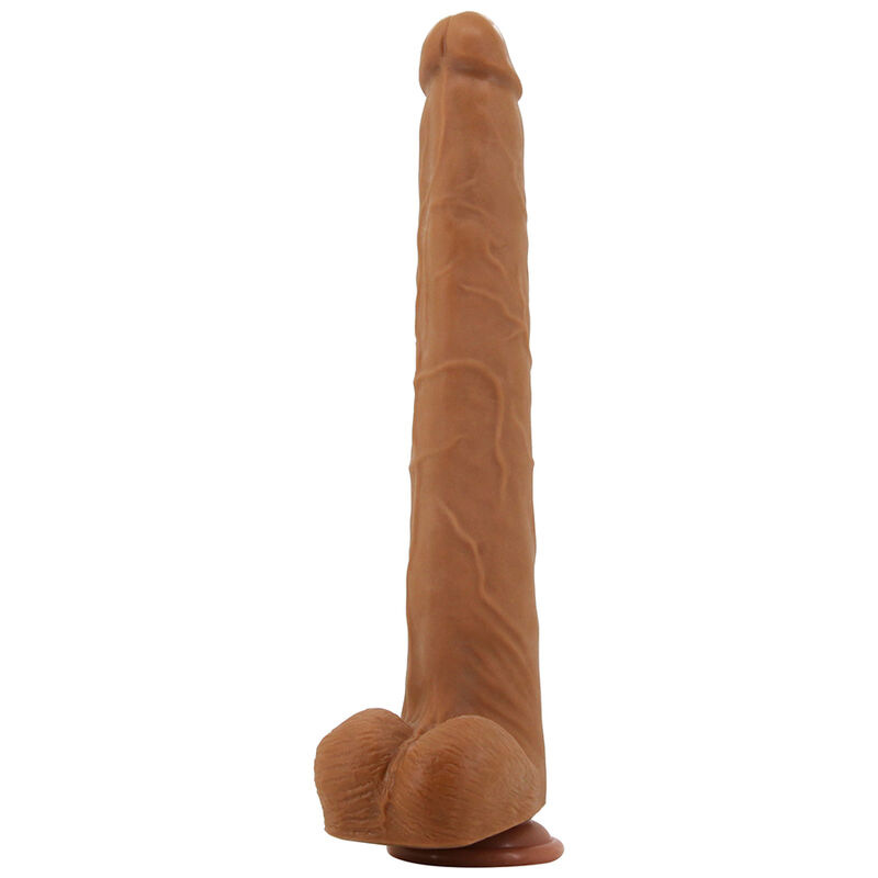 Pretty love - viggo realistic soft-touch skin-sliding dildo 36,5 cm brown 2