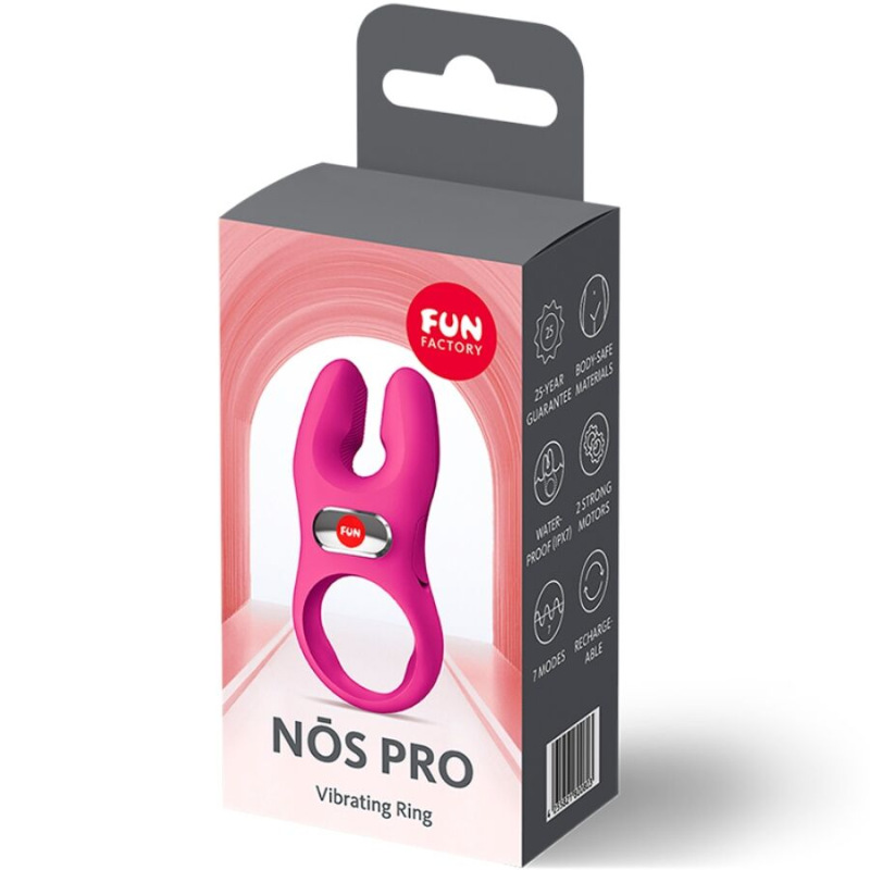 Fun factory - nos pro vibrating cock ring magenta 6