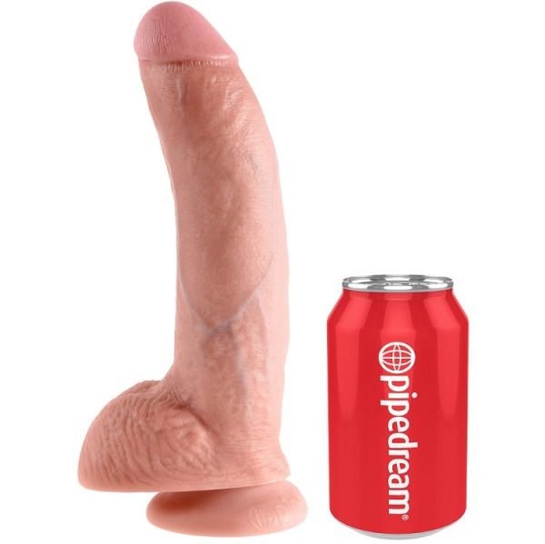 King cock - 9 dildo flesh with balls 22.9 cm