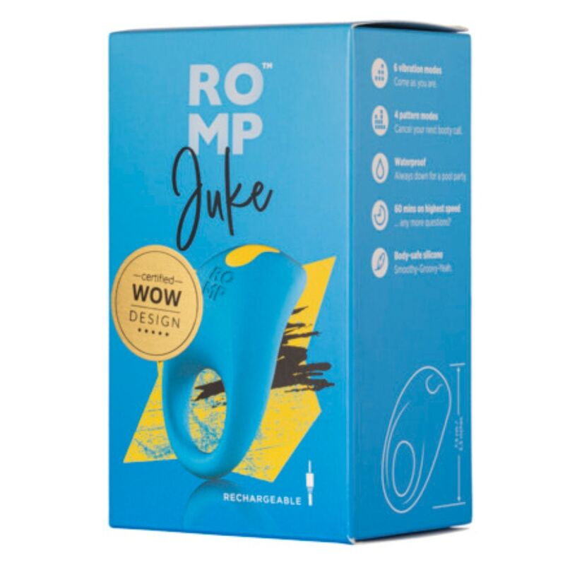 Romp - juke silicone penis ring with clitoral stimulation vibrator 10