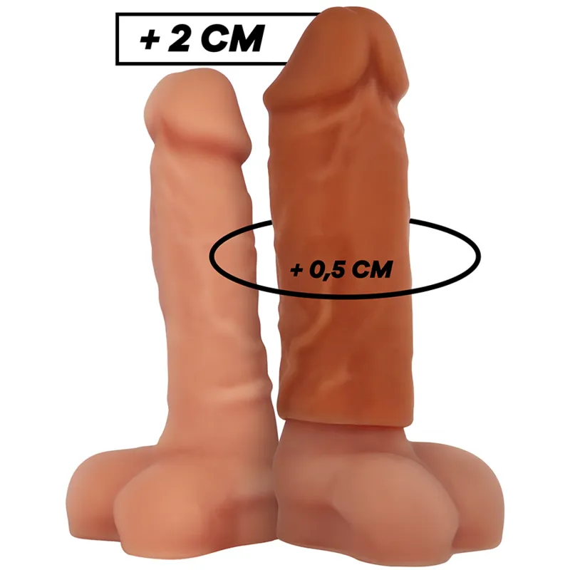 Virilxl Penis Extender Extra Comfort Sleeve V3 Brown - Návlek Na Penis