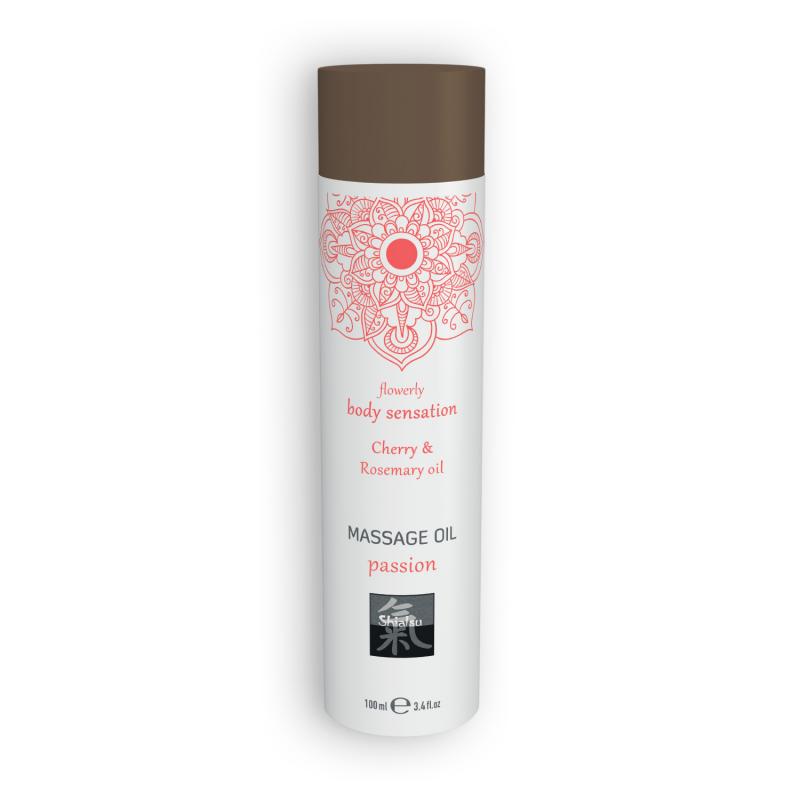 Shiatsu Massage Oil Passion Cherry And Rosemary Oil 100ml - Masážny Olej
