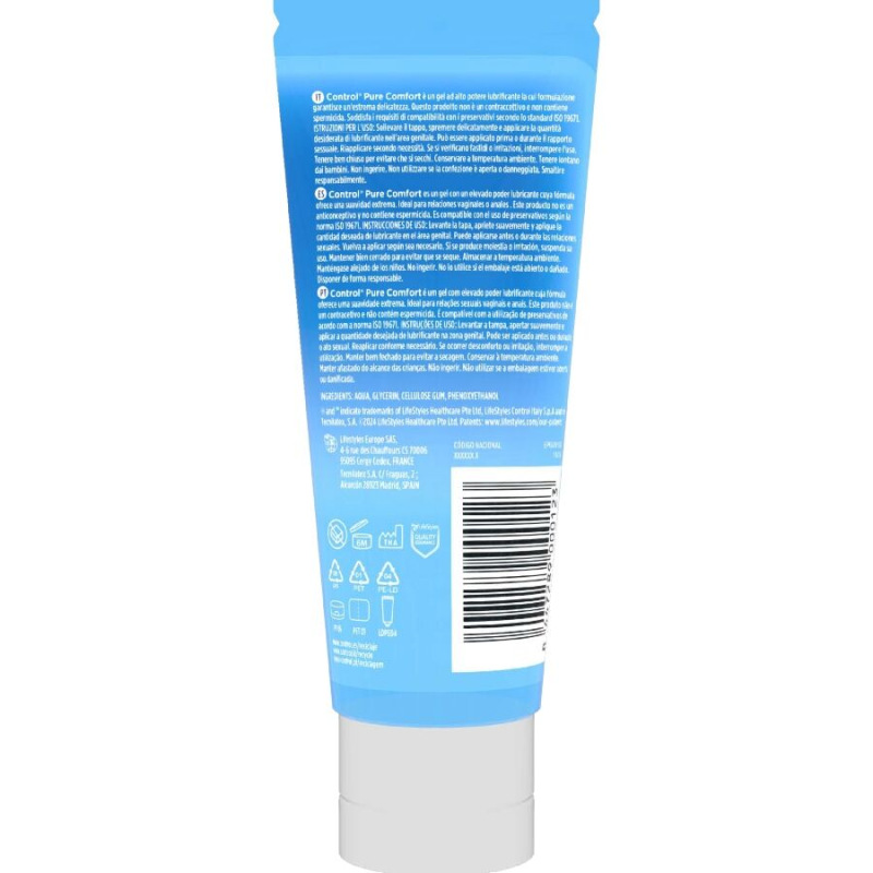 Control - pure comfort intense hydration lubricant 80 ml 1
