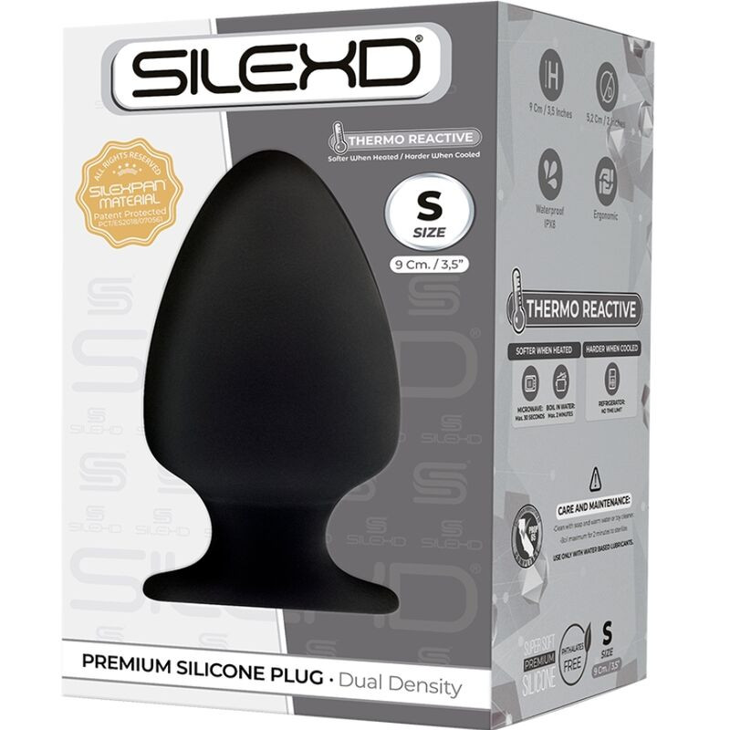 Silexd - Model 1 Anal Plug Premium Silexpan Silicone Premium Thermoreactive Size S 1