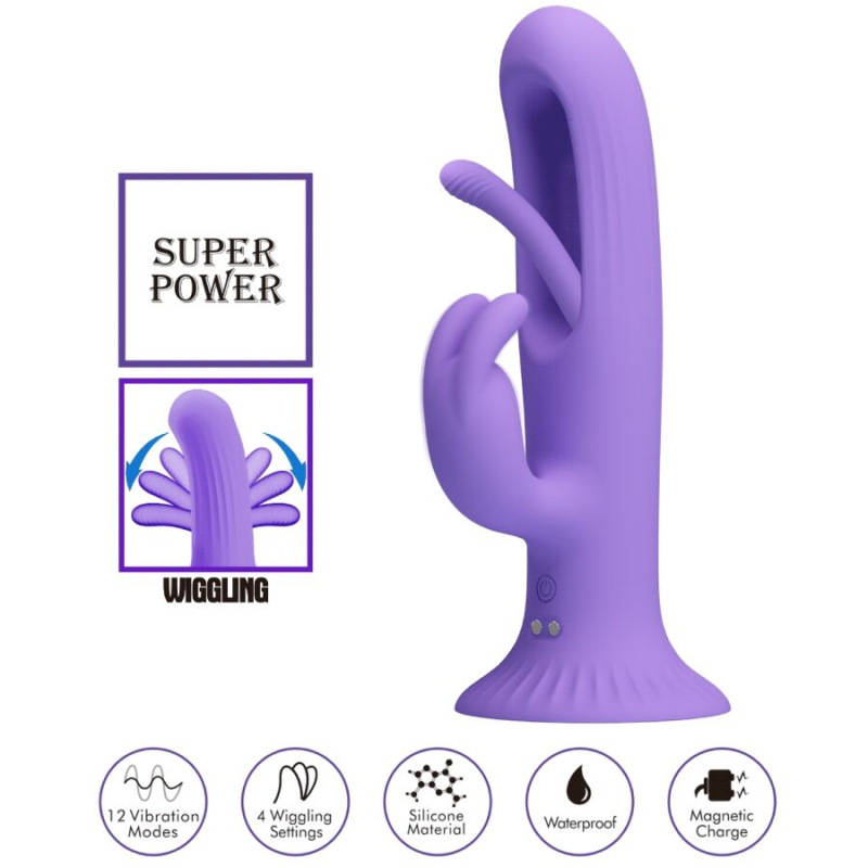 Pretty love - killmoulis rabbit vibrator 12 vibration modes purple 4