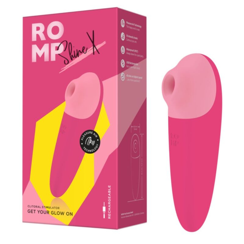 Romp - shine x clitoral suction 10 levels pink 8