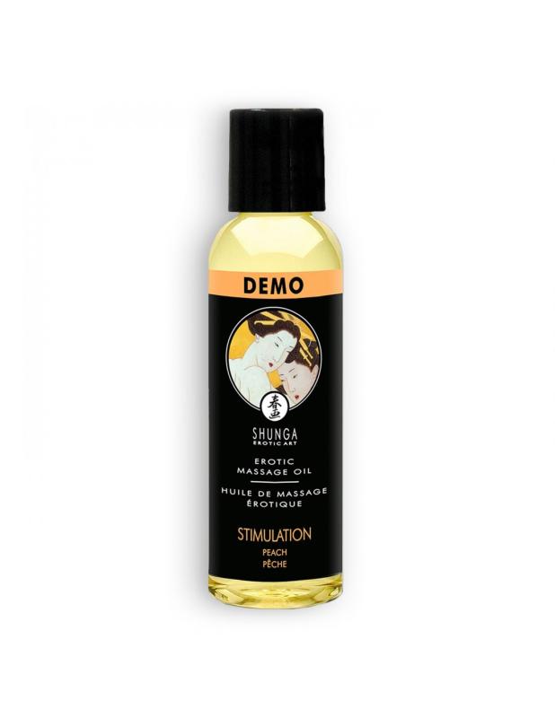 Shunga Massage Oil Stimulation Peach (Marhuľa) 60ml - Masážny Olej