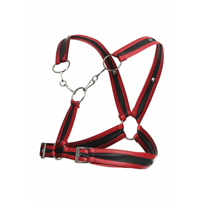 Mob - dngeon red harness with chains one size 6