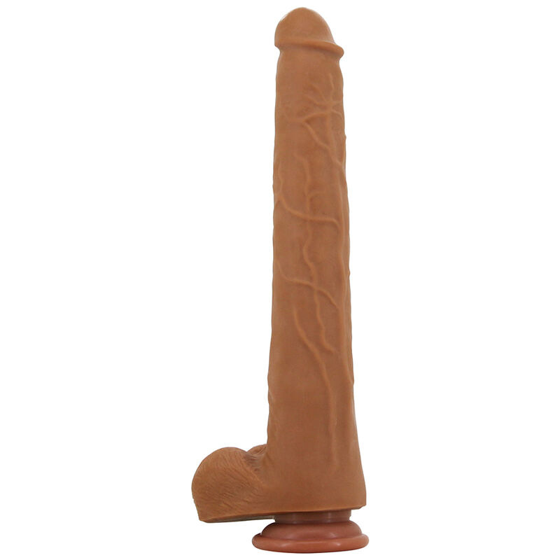 Pretty love - viggo realistic soft-touch skin-sliding dildo 36,5 cm brown 5