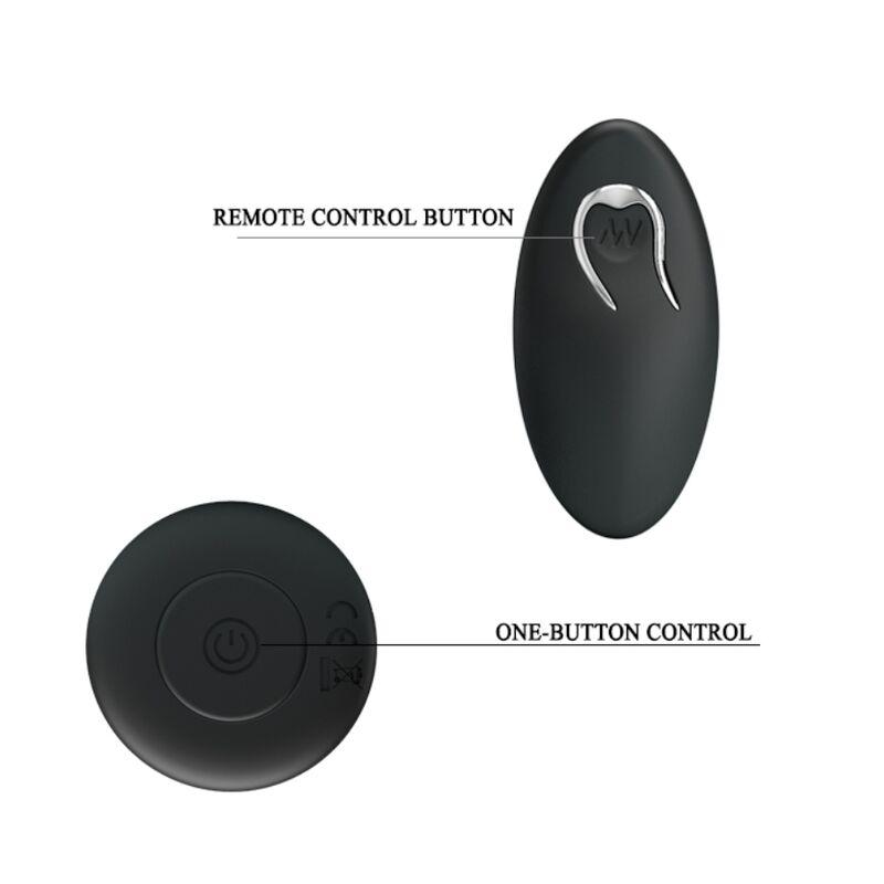 Mr Play - Anal Plug With Vibration Black Remote Control