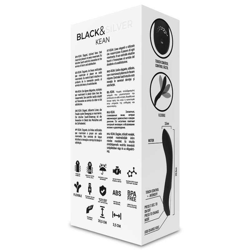 Black&silver - kean vibrator touch control 9