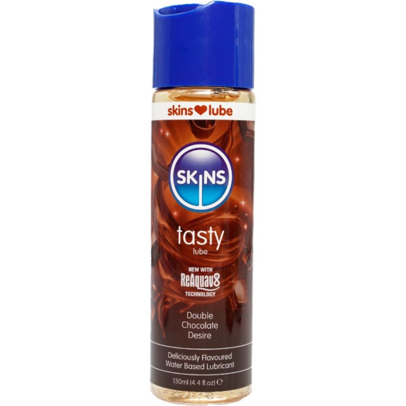 Skins - tasty water-based lubricant double chocolate 130 ml