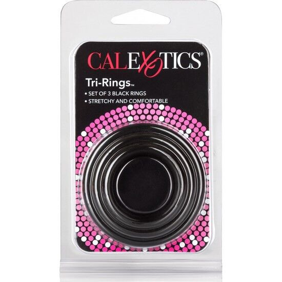 Calexotics - tri-rings black 1