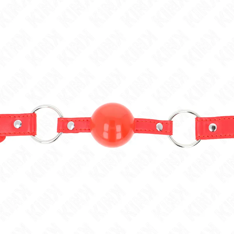 Kink - Tpe Ball 4 Cm Gag With Rojo Lock 60 X 2 Cm 2