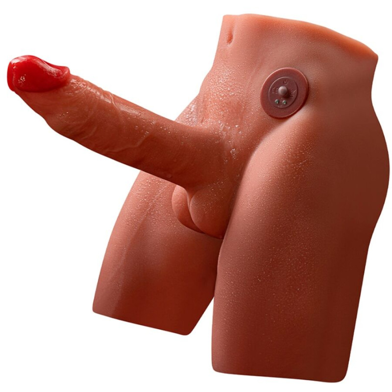 Xise - jason realistic dildo masturbator with thrusting and vibration 17 cm 5