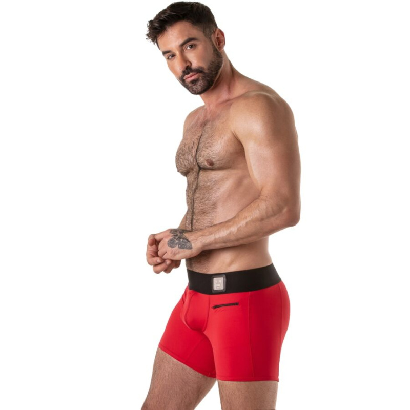 Locker gear - wide waistband trunk red s 1
