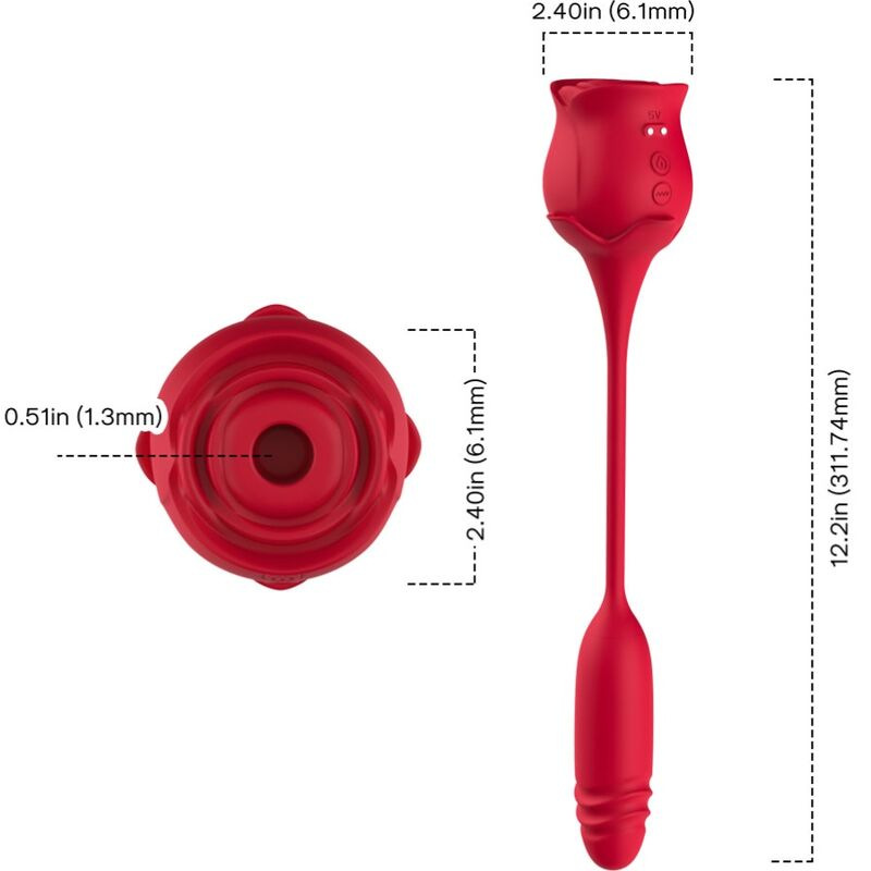 Armony - roseknigth clitoris sucker & vibrator red 3