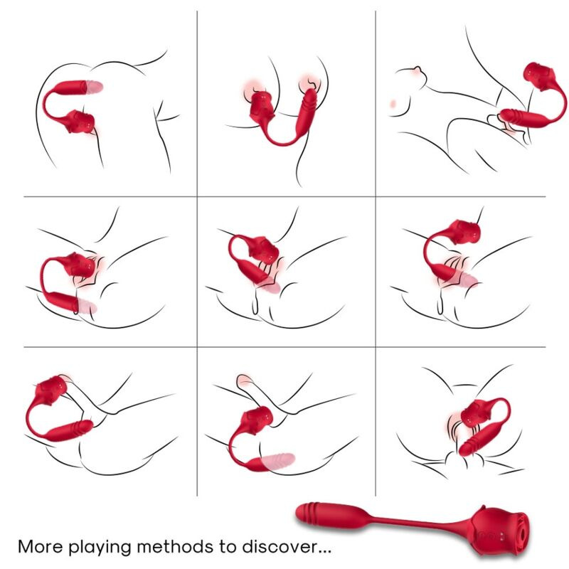Armony - roseknigth clitoris sucker & vibrator red 4