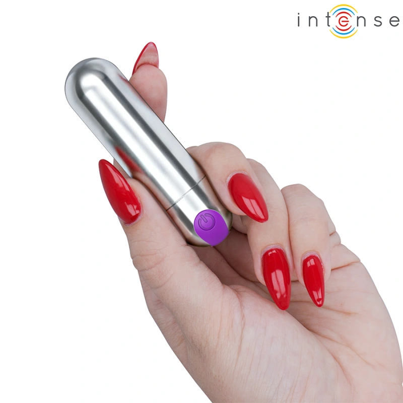 Intense - karen mini rechargeable vibrating bullet silver 1