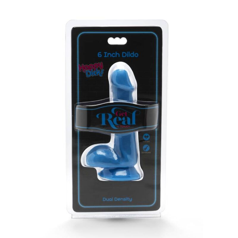 Get real - happy dicks dildo 12 cm balls blue 1