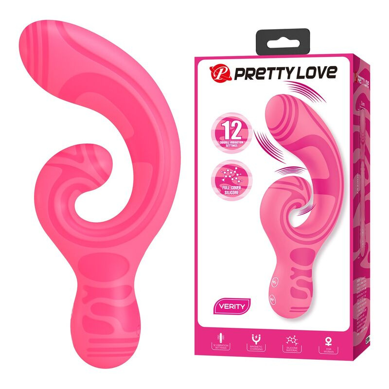 Pretty love - verity usb rechargeable double-ended massager