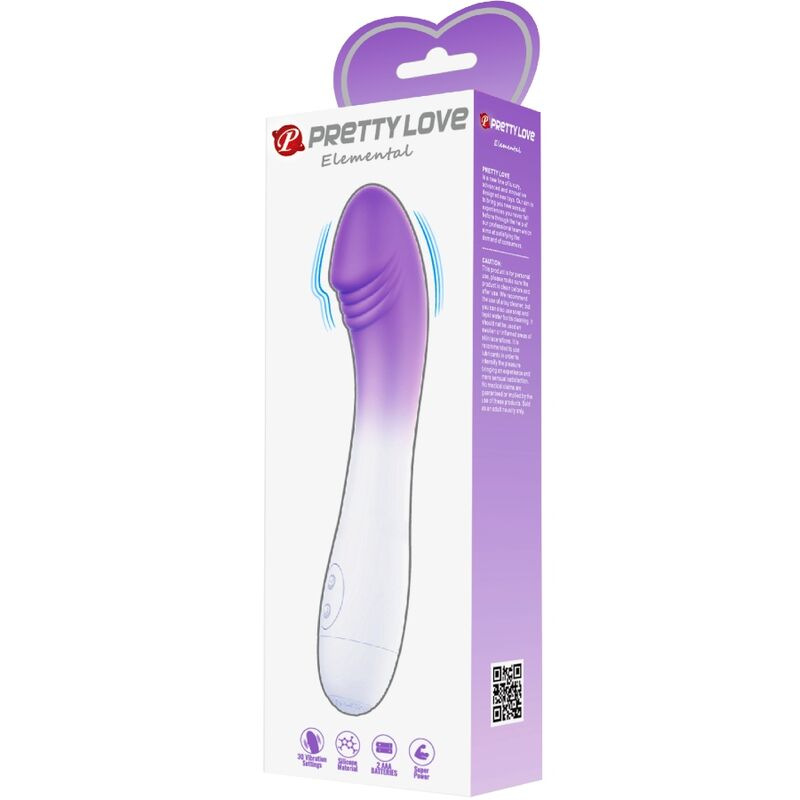 Pretty love - elemental g-spot vibrator 30 vibrations purple 5
