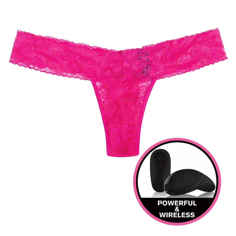 Secrets Vibrating Panties - Lace Thong Pink 3