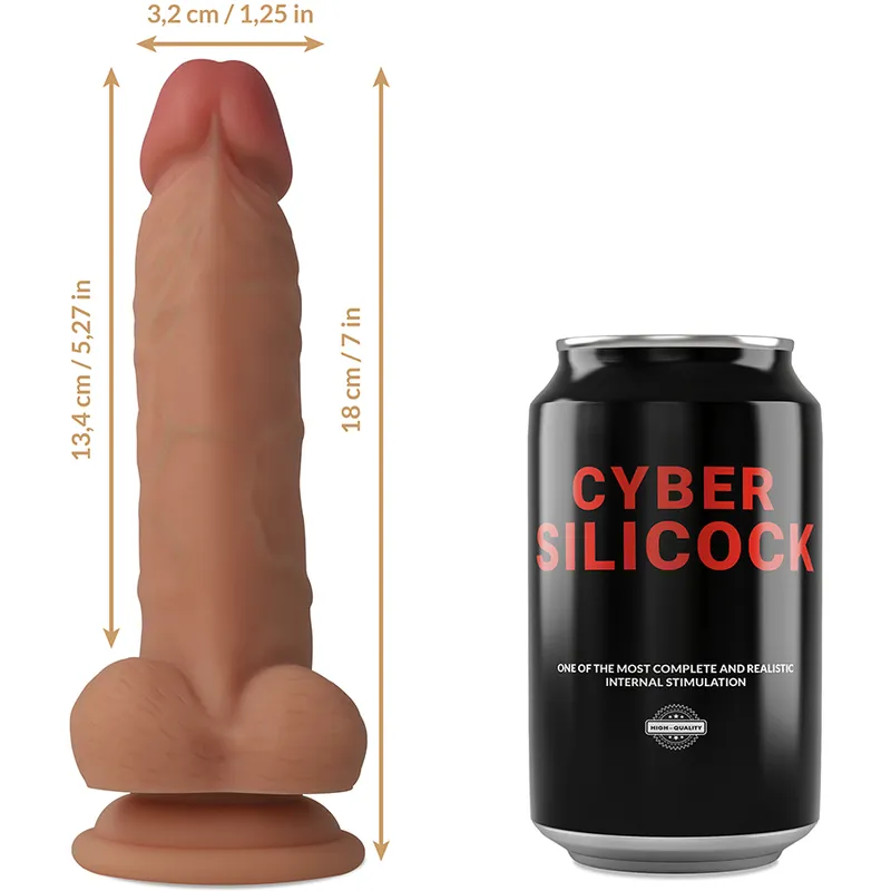 Cyber Silicock Strap-On Jude With 3 Rings Free - Pripínací Penis