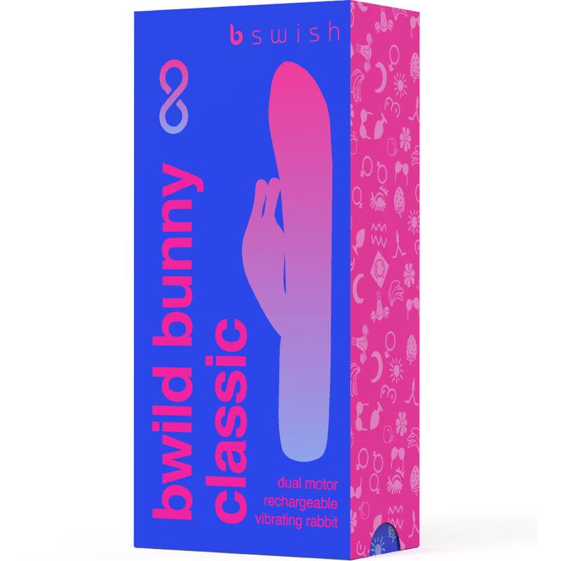 B Swish - Bwild Bunny Infinite Classic Silicone Rechargeable Vibrator Pacific Blue 3