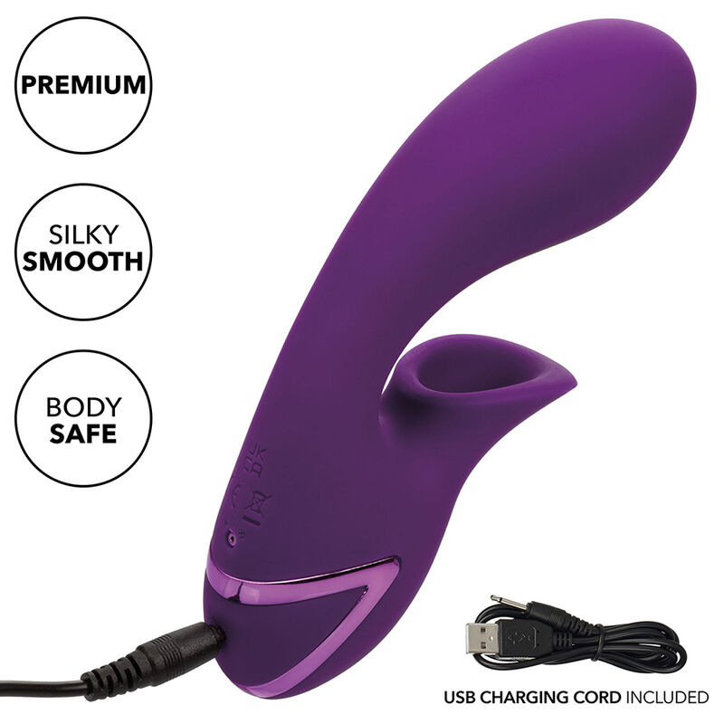 Calexotics - huntington beach heartbreaker stimulator & suctioner purple by california dreaming 12