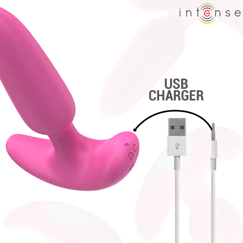 Intense - ross anal plug 10 vibrations pink remote control 5