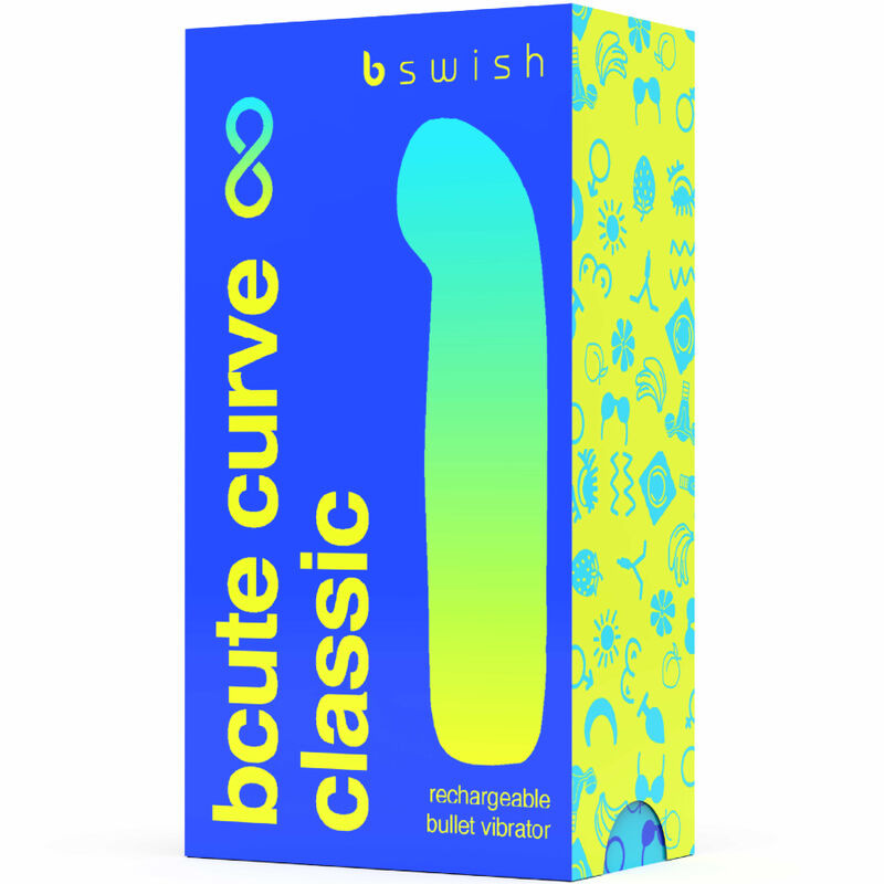 B swish - bcute curve infinite classic rechargeable vibrator blue silicone 3
