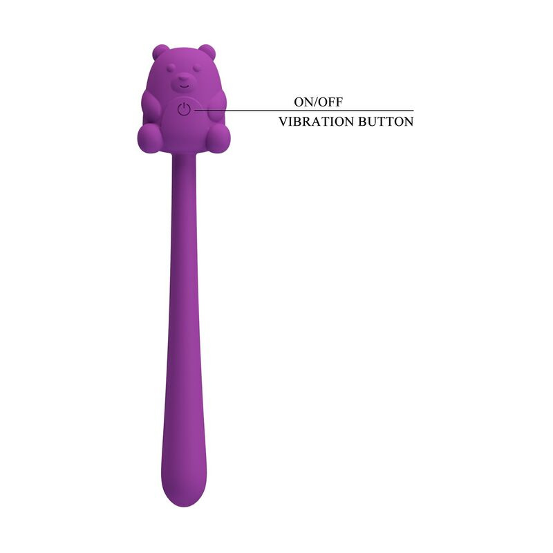 Pretty love - cute bear flirting stick rechargeable vibrator 2